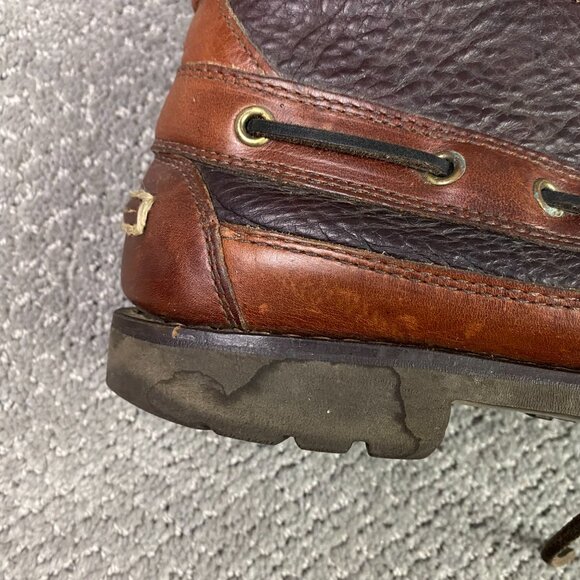 LL Bean Allagash Bison Chukka Boots Men's 9 D Brown Leather 0FCH1 OFCH1 - Picture 16 of 16